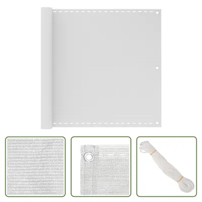 Immagine prodotto di The Living Store Schermo privacy per balcone bianco 90x500 cm HDPE