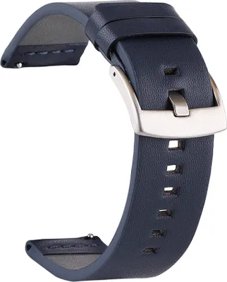 Produktbild von BStrap Fine Leather Armband für Huawei Watch GT2 42mm, blue