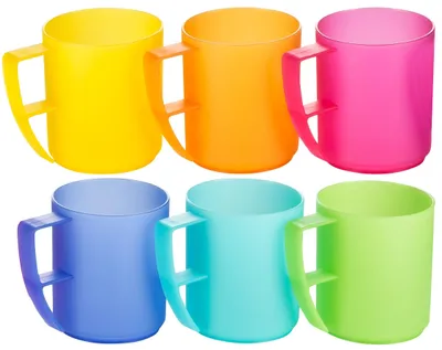 Image de Ensemble de 6 verres - 0,3 L - Colorés avec anse