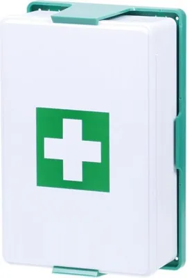 Produktbild von CE-Verbandkasten aus Kunststoff zur Wandmontage – Erste Hilfe Set für 5 Personen – MDR-konform