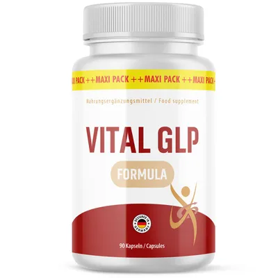 Produktbild von VITAL GLP Formula Kapseln | Dein zuverlässiger Partner | in der großen Maxi-Dose | Inhalt 90 Kapseln