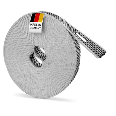 Produktbild von BAUHELD® 6m Rolladengurt 14mm [ Germany] - Gurtband für Rolladen Gurtwickler - Schwarz-Weiß