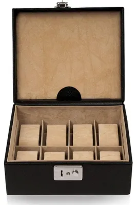 Produktbild von WINDROSE Schmuckschatulle Beluga Watch Safe Box Black schwarz