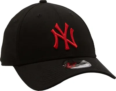 Produktbild von New York Yankees Kappe, rotes Logo, New Era, 9FORTY, schwarz