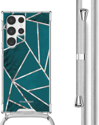Immagine prodotto di Custodia di design imoshion con cinturino Samsung Galaxy S22 Ultra - Petrol Green Graphic