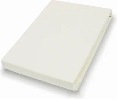 Produktbild von Vario Jersey-Spannbetttuch ecru, 100 x 200 cm