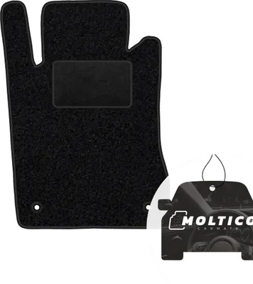 Produktbild von moto-MOLTICO Fahrer Fußmatte Auto Velours Fahrerseite Autoteppiche Schwarz Fahrermatte 1-teilig passend für Mercedes-Benz E-Klasse W211 2002-2009