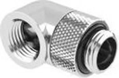 Produktbild von Barrow Adapter 90 Grad G1/4 Zoll AG auf G1/4 Zoll IG - drehbar, silber