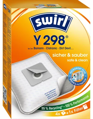 Produktbild von Swirl Y 298, Blau, Weiß, Gelb, 75 mm, 235 mm, 165 mm, 200 g, 4 Stück(e)