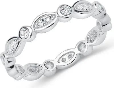 Produktbild von Eternity Ring aus 925er Silber mit Zirkonia SR0376 (Größe: 56mm)