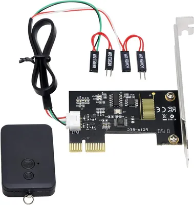 Productafbeelding van Draadloze PC Schakelaar - Afstandsbediening Module - Computer Bediening - 2.4G Signaal Door Muur - 20 Meter Bereik - Zwart