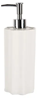 Zdjęcie produktu dla Dozownik mydła Clayre & Eef 475 ml biała ceramika
