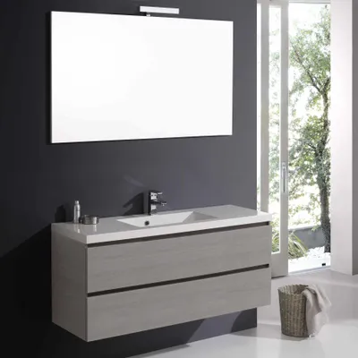 Produktbild von Badmöbel Set in grauer Ausführung, 120cmx 39cm | Manhattan