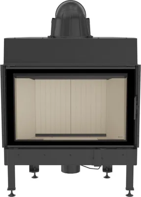 Produktbild von Kamineinsatz aus Stahl KRATKI NADIA 12 kW Ø 200 mit Türfeder