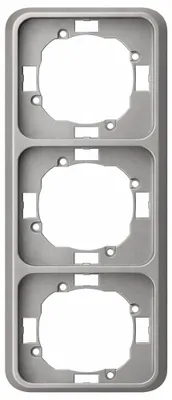 Productafbeelding van REV Vario afdekkingsframe, 3-voudig, met titaniumlook