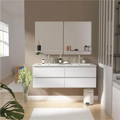 Immagine prodotto di Mobile doppio lavabo + lavabo + specchio SORRENTO