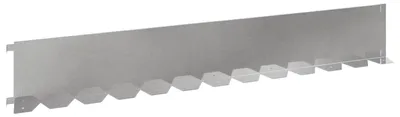 Image de Bordure de Pelouse 20 pcs 102 x 15 x 4 cm Acier Argenté