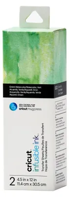 Produktbild von Cricut Infusible Ink Transfer Sheets, Hitzebeständige Vinylfolie, Glattes wärmeübertragendes Vinyl, Grün, Muster, 114 mm, 305 mm