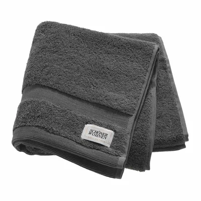 Image de Collection SCHÖNER WOHNEN Serviette CUDDLY Gris 50 x 100 cm