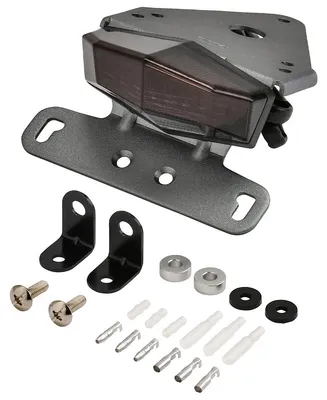 Produktbild von Drc Suzuki Drz 400 Sm Kennzeichenhalter Mit Licht Silber  Silber One Size
