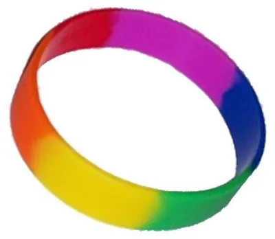 Produktbild von Pride Rainbow Armband Silikon/Bracelet Silicone 2.5 inch