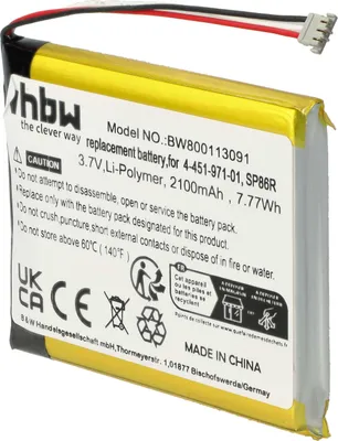 Produktbild von vhbw Akku kompatibel mit Sony PS Vita 2007, PSV2000C6742, PCH-2007, PSV2000 Spielekonsole (2100 mAh, 3,7 V, Li-Ion)