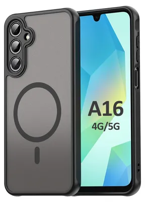 Produktbild von Handyhülle für Samsung Galaxy A16 Matt Case Schutzhülle Kratzfest Passgenau Schwarz