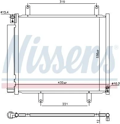 Produktbild von NISSENS 940932 Kondensator Klimaanlage für SUZUKI Jimny IV SUV (A6G) +Trockner
