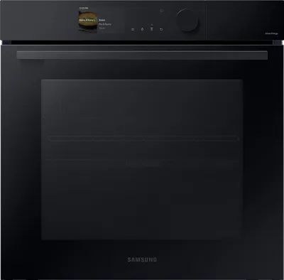 Produktbild von Samsung Dual Cook™ Einbaubackofen 60cm, 76 l, A+*, Pyrolyse, Schwarzes Glas, Serie 6, NV7B6695ADK/U1