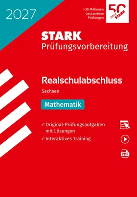 Produktbild von STARK Mathematik - Realschulabschluss 2027 Sachsen - Prüfungsvorbereitung