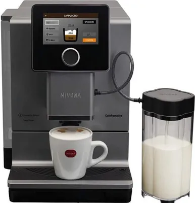 Produktbild von Nivona NICR 970, Espressomaschine, 2,2 l, Kaffeebohnen, Eingebautes Mahlwerk, Schwarz, Grau