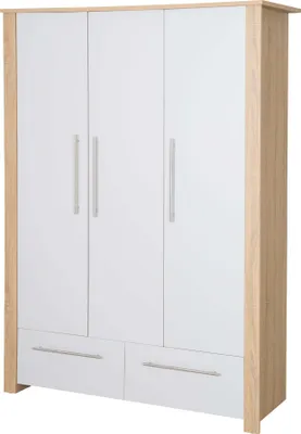 Produktbild von roba Kleiderschrank 'Matilda' 3 Türen, 2 Schubladen, Soft Close-Technik, Drehtürenschrank,