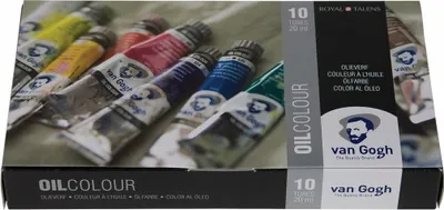 Produktbild von Van Gogh 02820410, Schwarz, Blau, Rot, Weiß, Gelb, 20 ml, 105 - 268 - 270 - 393 - 326 - 504 - 535 --616 - 411 - 701, Tube, Pappkarton, 10 Stück(e)