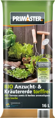 Produktbild von Primaster  Kräuter- & Anzucht Erde torffrei 16 L