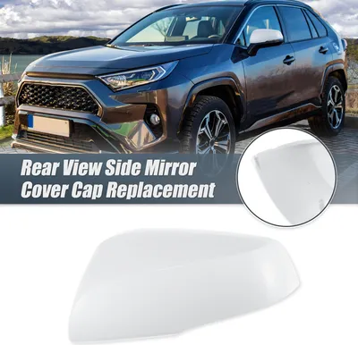 Image de Coque de remplacement pour rétroviseur extérieur gauche blanc pour Toyota RAV4 2019-2023 - Accessoire de décoration extérieure pour protéger les rétroviseurs