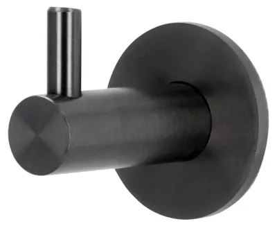 Produktbild von Kleiderhaken Nottuln, Edelstahl schwarz geschliffen, 38 mm x 42 mm x 35 mm
