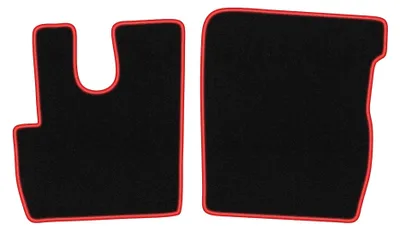 Immagine prodotto di Tappetini in moquette per DAF CF 2014- (commerciale) – set 4 pezzi, nero/rosso, su misura – Wielganizator CARLUX