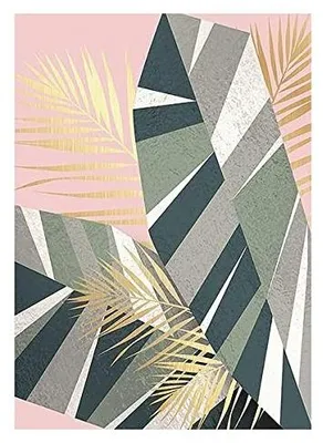 Image de Décoration murale Feuilles, 100 x 70 cm