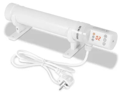 Immagine prodotto di Riscaldatore per serre Vigevee da 60W con timer e termostato digitale da 3000W, riscaldatore a serpentina da 340 mm