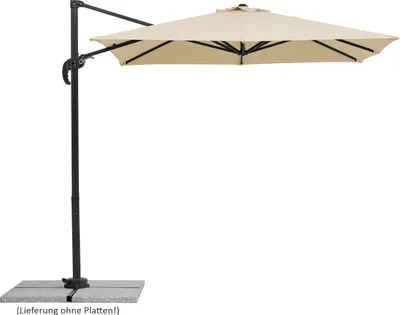 Produktbild von Schneider Sonnenschirm RHODOS JUNIOR, Natur, ca. 230 x 230 cm, quadratisch