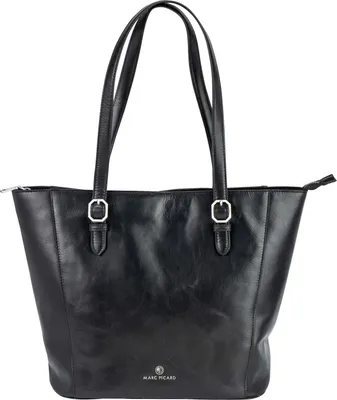 Produktbild von Marc Picard Leder Shopper Firenze Tote Bag Black schwarz