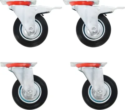 Produktbild von "2026 Promotion" Lenkrollen 4 Stk. - Hohe Qualität - 100 mm - Transportroller CC853