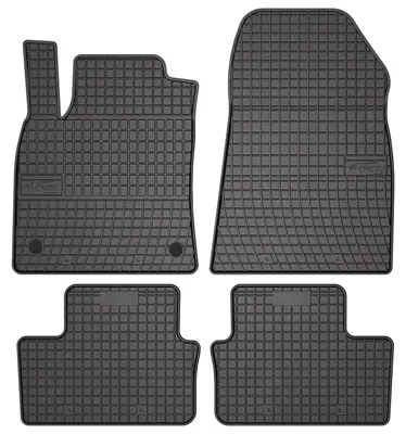 Produktbild von Gummi-Fußmatten für Renault Clio V 2019- (Schrägheck) – 4-tlg, Schwarz, passgenau – Wielganizator SolidPRO
