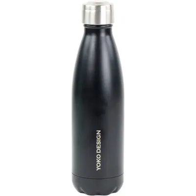 Image de YOKO DESIGN : Bouteille isotherme de 500 ml, couleur noire mate