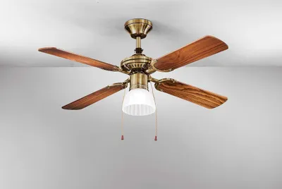 Produktbild von Perenz Deckenventilator 7064OB 105cm Messing brüniert mit Licht 4 Flügeln Metall