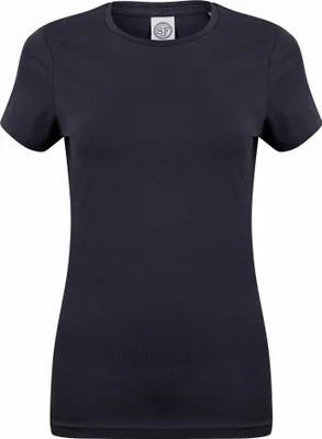 Produktbild von Skinni Fit Damen Feel Good Stretch T-Shirt, Kurzarm RW4422 (S) (Marineblau)