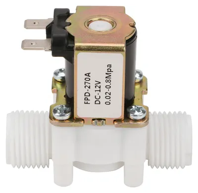 Obrázok produktu pre 12V G1/2" NC plastový elektrický vstupný elektromagnetický ventil na dávkovanie vody