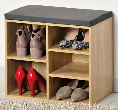 Produktbild von Kesper Schuhschrank mit Sitzkissen, 51,5 x 48 x 29,5 cm, 1 variables Fach