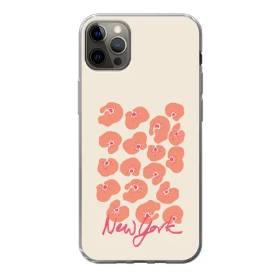 Produktbild von MuchoWow® Handyhülle Schutzhülle Hülle für iPhone 13 Pro Max Blume - Abstrakt - New York Silikon Softcase Handy Hülle - Mobiltelefon