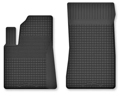 Produktbild von Gummi-Fußmatten Vorne für SsangYong Rexton III 2013- (SUV) – 2-tlg, Schwarz, Semi-Universal, angepasst – Wielganizator Semi-Universal
